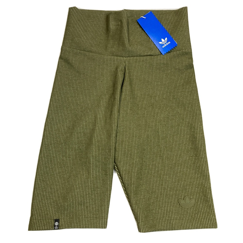 Adidas Originals Women's Outdoor Utility Short Leggings XS NWT OLIVE Extra Small